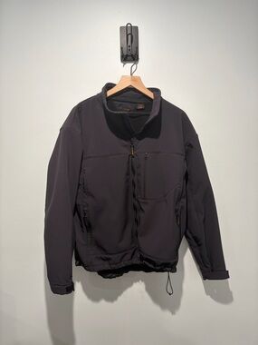 Men's Oobe Black Lightweight Softshell Jacket - L